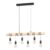 EGLO Pendellampe Townshend, 6 flammige Vintage Pendelleuchte