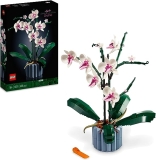 LEGO Icons Orchidee, Künstliche Pflanzen Set mit Blumen, Modellbausatz für Erwachsene